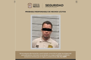 Miguel “N”, de 29 años, fue detenido por elementos de la SSEM en el Estado de México