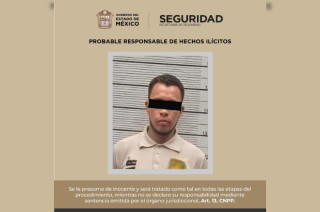 Miguel “N”, de 29 años, fue detenido por elementos de la SSEM en el Estado de México