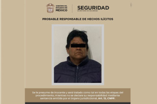 Miguel “N”, detenido por agredir a una mujer en San Mateo Atenco