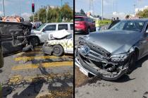 El accidente sucedió en la intersección de avenida Comonfort y avenida Las Torres.