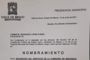 Aseguraron que el gobierno de Valle de Bravo sigue comprometido con la seguridad de los habitantes del municipio