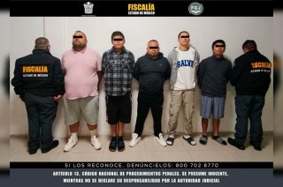Carlos “N”, Brayan “N”, Joel Ángel “N”, Luis Andrés “N” y Raziel “N” quedaron a disposición de la autoridad judicial tras ser detenidos por su probable participación en un homicidio registrado en un anexo de Ecatepec.