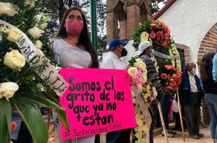 Amigos y familiares de Lefni Neftaly Colín Mendieta demandan a las autoridades justicia, seguridad y protección para las mujeres.