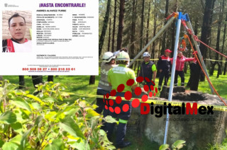 Rescatistas recuperan el cuerpo en Hacienda La Gavia