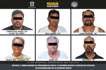 Los seis detenidos fueron ingresados a Centros Preventivos y de Readaptación Social en Nezahualcóyotl, Otumba, Ecatepec y Almoloya de Juárez.