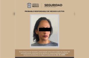 La detenida fue presentada en el Centro de Justicia para las Mujeres, con sede en Toluca