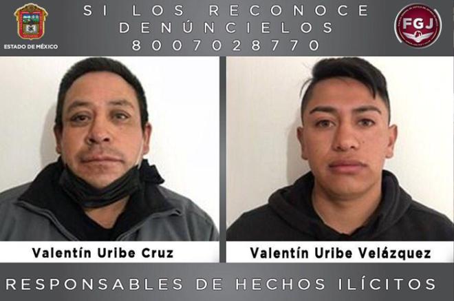 Valentín Uribe Cruz y Valentín Uribe Velázquez fueron condenados por 62 años y seis meses de prisión.