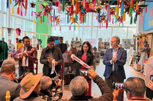 Autoridades federales y estatales inauguraron la Exhibición Turística Artesanal del Estado de México en Odisea México.