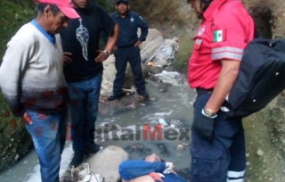 Muere hombre al caer a una barranca en Zinacantepec