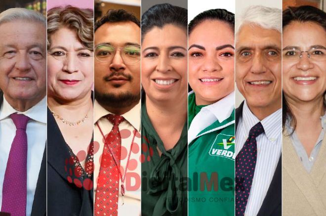 AMLO, Delfina Gómez, Alejandro Viedma González, Nelly Brígida Rivera, Alhely Rubio, Germán Arturo Martínez Santoyo, Paola Jiménez