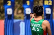 Emiliano entrena siete horas al día, seis días a la semana, en las instalaciones del Centro Deportivo Olímpico Mexicano.
