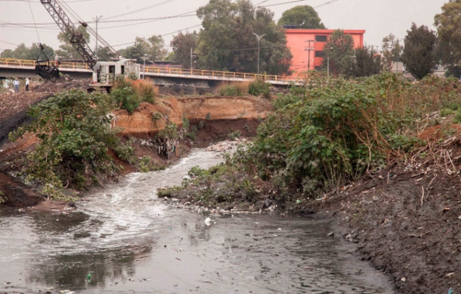 Monitorean Gran Canal en Ecatepec para evitar desbordamientos