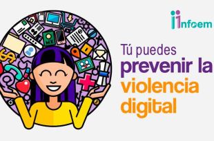 Comisionada del Infoem y entidades colaboradoras orientan a estudiantes para promover un entorno digital seguro y libre de violencia.