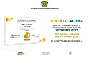 Este galardón resalta el compromiso de la UAEMéx con el cambio climático.