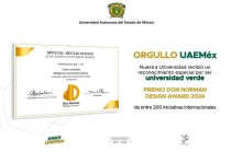 Este galardón resalta el compromiso de la UAEMéx con el cambio climático.