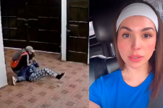 Videos compartidos por Villa muestran la agresión y el ingreso de al menos cuatro hombres a su domicilio durante el asalto.