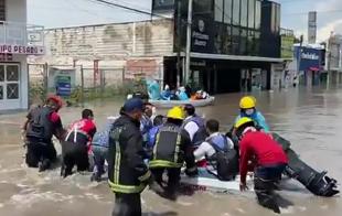 El gobernador de Hidalgo, Omar Fayad, confirmó que las inundaciones en el hospital dejaron al menos 10 muertos.