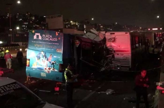 #Video: Impactante accidente entre tres autobuses; 11 muertos en la México-Pachuca