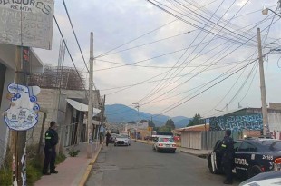Al sitio arribó la Policía Estatal del Edomex, Guardia Nacional y las policías municipales