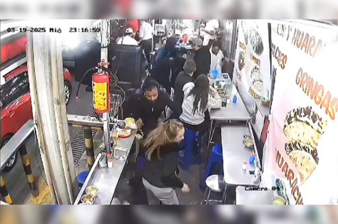 El hecho ocurrió en un negocio con razón social “Tacos y Huaraches Los Primos”, ubicado en la Hacienda del Parque.