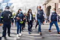 En Toluca, 17 visitadoras y auxiliares jurídicos, todas mujeres, verificaron la actuación de los 500 integrantes de la policía.