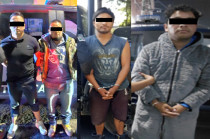 Los detenidos quedaron a disposición de la autoridad competente y todos los vehículos fueron remitidos al Ministerio Público.