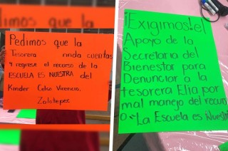 Con pancartas bloquearon la vía y esperan que su petición sea escuchada por las autoridades.