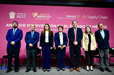 La Gobernadora agradeció la confianza de Walmart en el Estado de México.