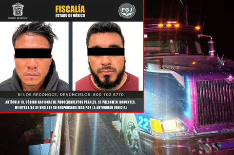 Los dos detenidos fueron presentados ante el Agente del Ministerio Público y luego ingresados al Centro Penitenciario y de Reinserción Social de Jilotepec.