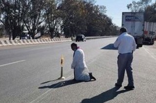 La bendición se dio en un tramo cercano a la caseta de Tepotzotlán