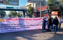Vecinos protestan contra una gasera en #Ecatepec