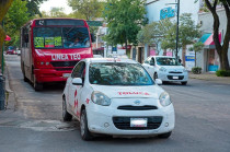 En colaboración con Nacional Financiera se entregarán bonos de chatarrización por 125 mil pesos para unidades híbridas y de 160 mil pesos para unidades eléctricas.