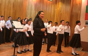 Ofrecen concierto Niños Cantores del Conservatorio de Música del estado