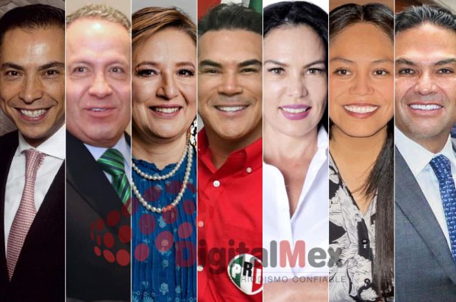 Carlos Iriarte, Eruviel Ávila, Xóchitl Gálvez, Alejandro Moreno, Teresa Castell, Talía Cruz, Enrique Vargas