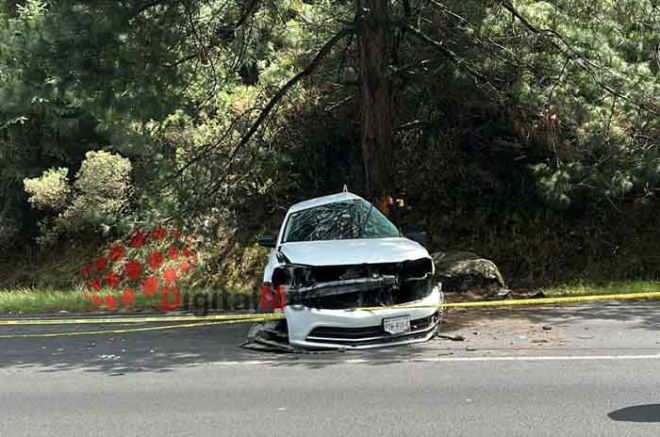 La víctima viajaba en un Volkswagen tipo Jetta con placas de la Ciudad de México.