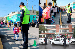 Edoméx activa el Operativo Regreso a Clases 2026 con mil 342 elementos, drones y monitoreo del C5