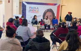 Habitantes de Cacalomacán mostraron su total apoyo al proyecto que encabeza la candidata Paola Jiménez, quien señaló el problema de falta de agua en esa delegación