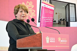 La gobernadora Delfina Gómez inauguró el Centro LIBRE en Santo Tomás, donde mujeres recibirán apoyo legal, psicológico y capacitación.