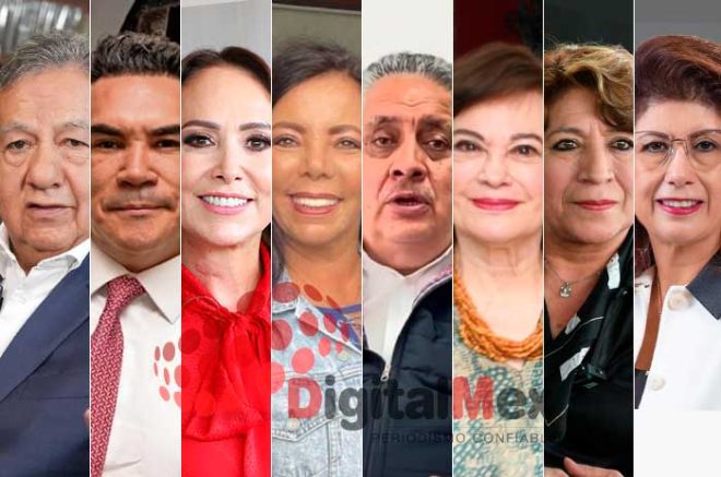 Higinio Martínez, Alejandro Moreno, Cristina Ruiz, Carolina Monroy, Guadalupe Acosta, Cecilia Soto, Delfina Gómez, Mariela Gutiérrez