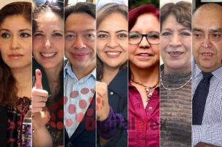 Bertha Casado, Ana Cristina Morcos, Mario Delgado, Ana Lilia Herrera, Leticia Rodríguez, Delfina Gómez, César Fajardo.