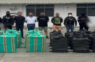 Los detenidos fueron identificados como Jhonny Marcelo Z. D. (ecuatoriano), Jesús Francisco O. L. y Luis Henrique L. R. (mexicanos), y Andrés Felipe G. Ch. (colombiano).