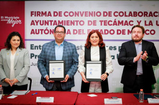 La alcaldesa Rosa Wong Romero destacó que la llegada de la UAEMéx representa una oportunidad educativa para la comunidad