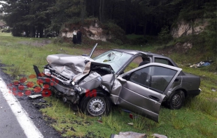 #Impactante choque entre dos vehículos en la Toluca-Zitácuaro