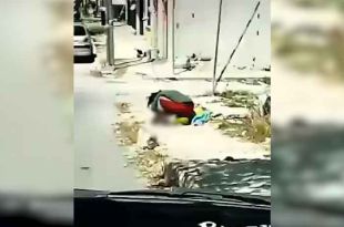 #Video: Captan a mujer devorando a gatito en plena calle, en Yucatán