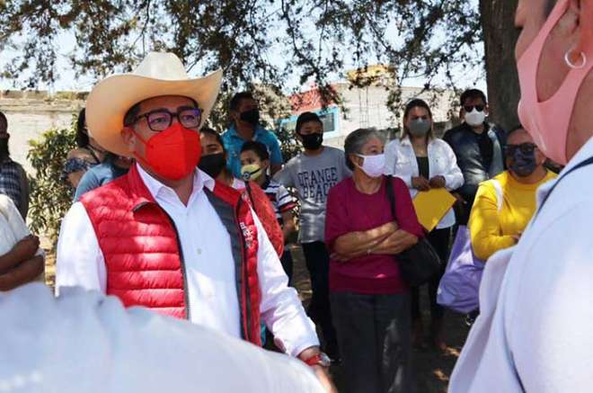 Recorrido de Miguel Sámano Peralta en Polotitlán