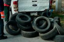 Una de las alertas sobre la necesidad de retirar los neumáticos son los fuertes incendios.