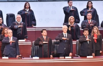 Asisten Maurilio Hernández y Nazario Gutiérrez a informe del Poder Judicial