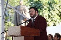 La gobernadora Delfina Gómez Álvarez presidió la ceremonia de toma de protesta.