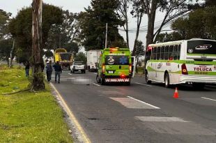 El accidente ocurrió cerca de la entrada a San Pablo Autopan.