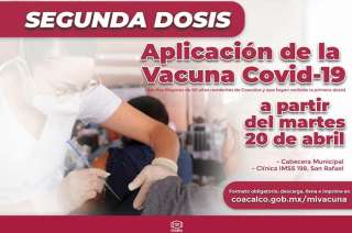 Inicia el martes 20 de abril